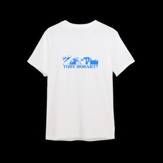 WHO TF IS TOBY HOBART OVERSIZE TEE - WHITE